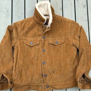 Absolutely perfect condition Gap Corduroy Sherpa lined jacket. Youth size Large